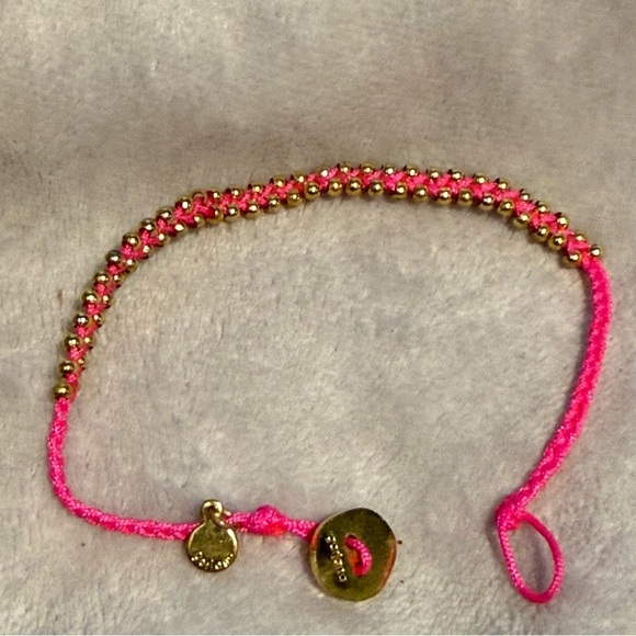 Gorjana Jewelry - Gorjana Fuchsia and Gold Beaded Bracelet